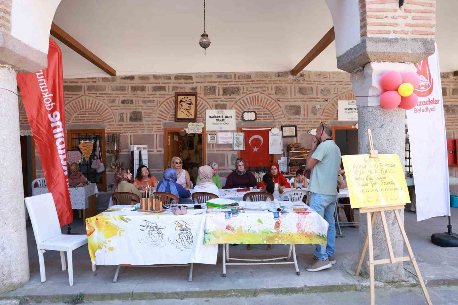 Tarihi Kurşunlu Han’da kaligrafi sanatı yeniden hayat buldu