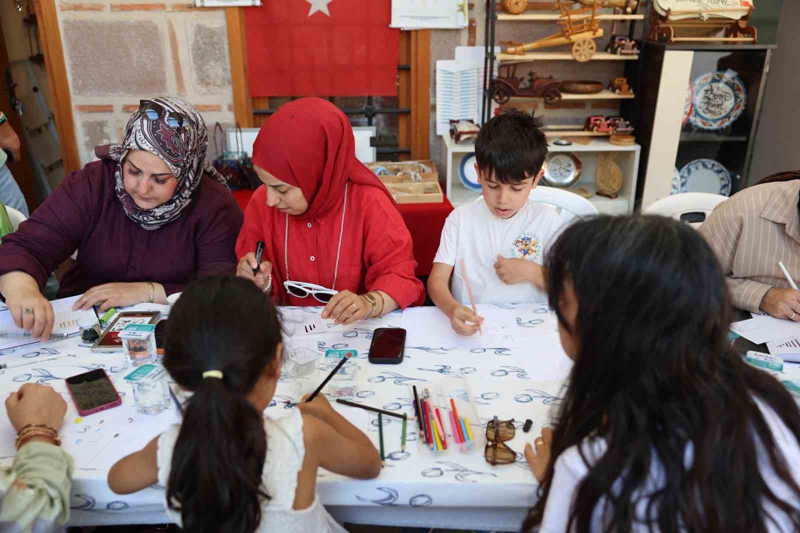 Tarihi Kurşunlu Han’da kaligrafi sanatı yeniden hayat buldu
