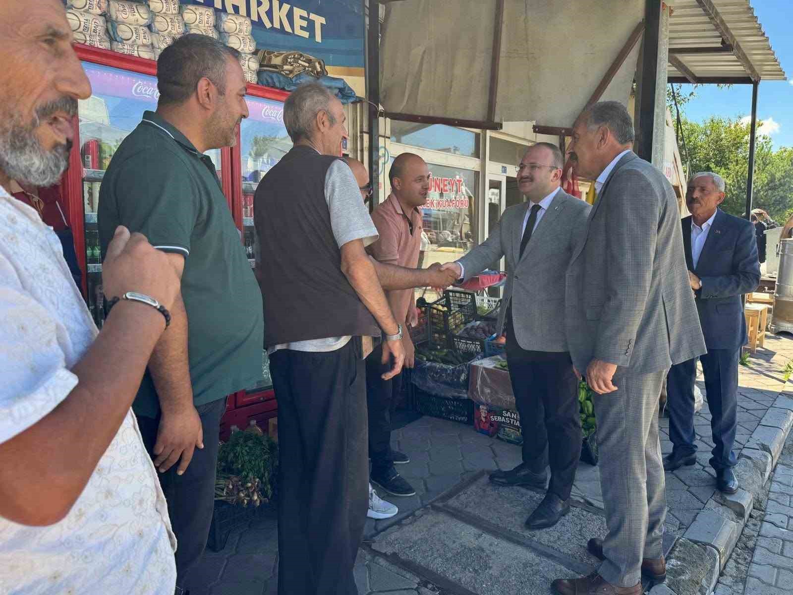 Yeni Kaymakam Güvenç’ten Arpaçay’da esnafla ilk buluşma