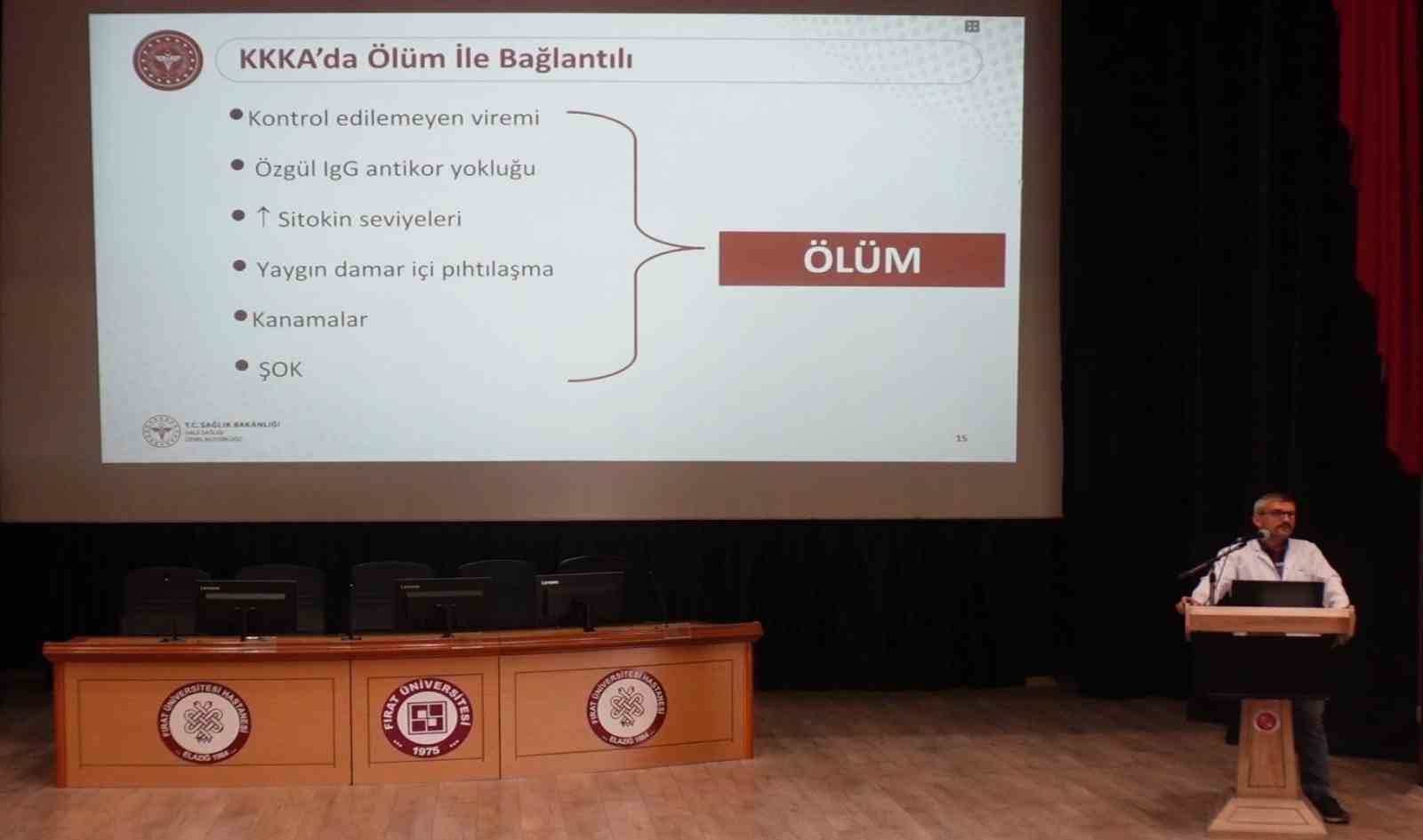 Elazığ’da sağlık çalışanlarına KKKA eğitimi