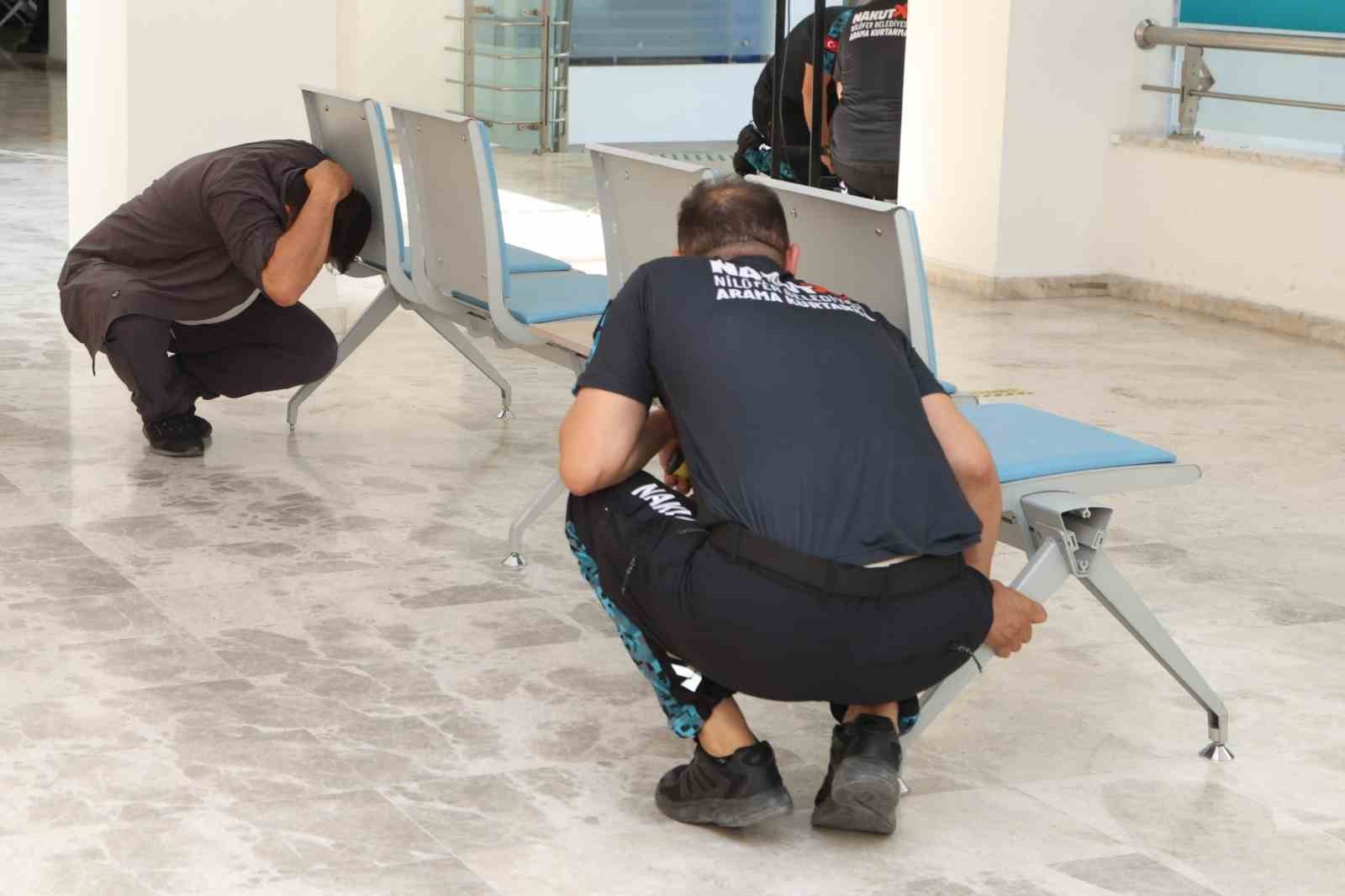 Nilüfer’de deprem ve yangın tatbikatı
