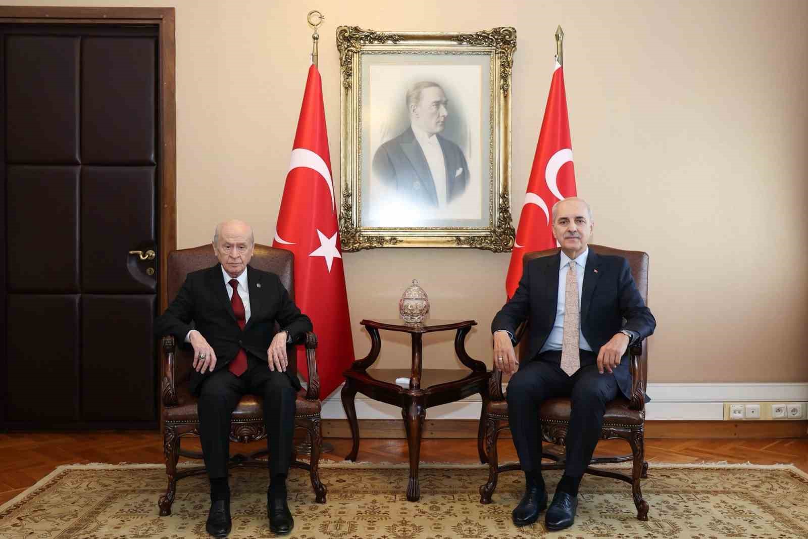 TBMM Başkanı Kurtulmuş’tan Bahçeli’ye ziyaret