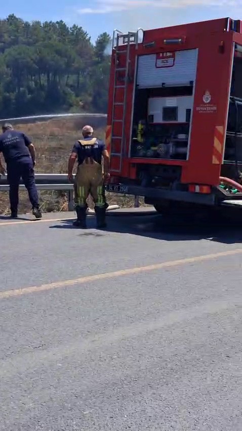 Sultangazi’de otluk alanda çıkan yangın ormana sıçradı