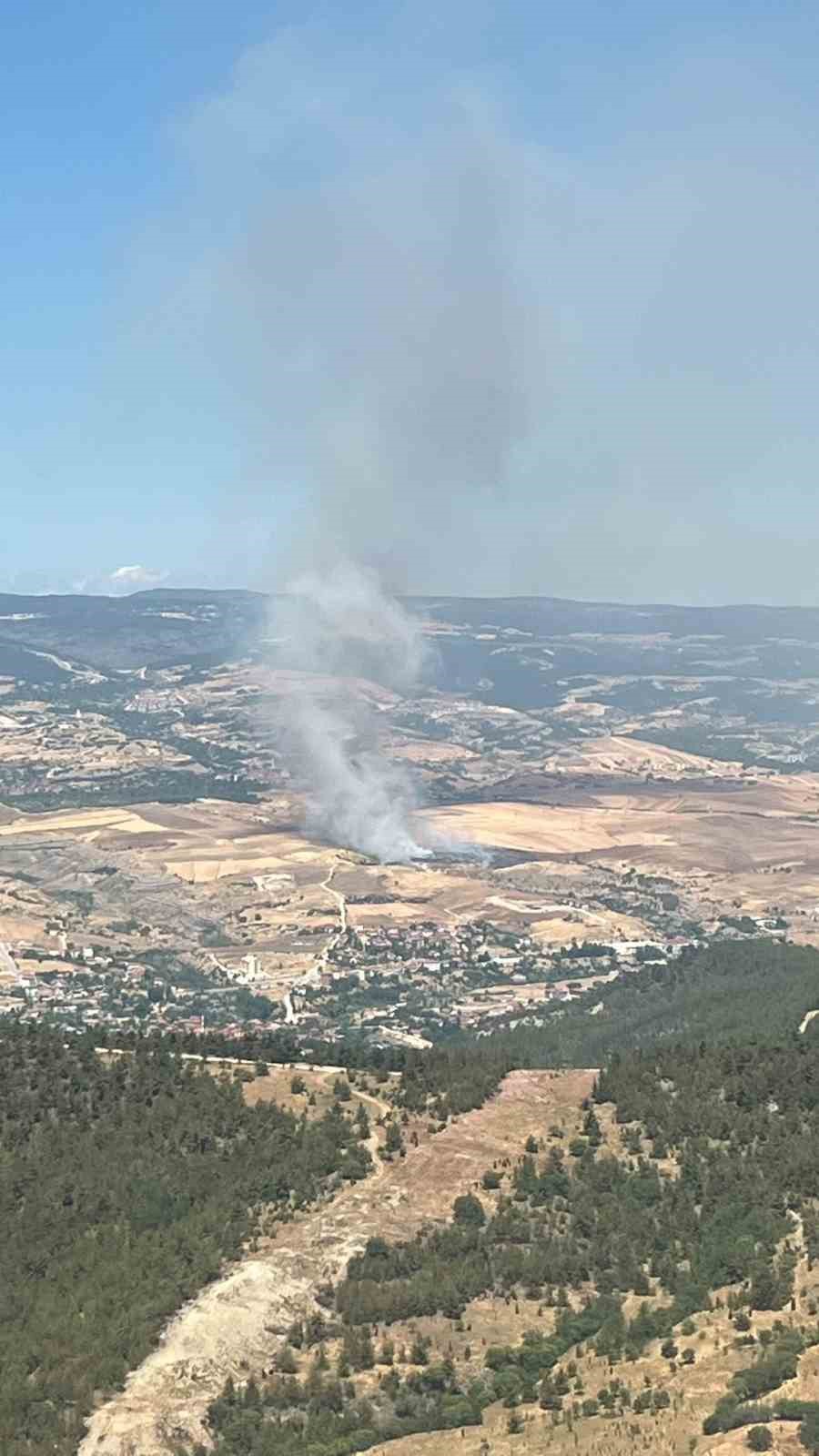 Safranbolu’daki anız yangını kontrol altına alındı