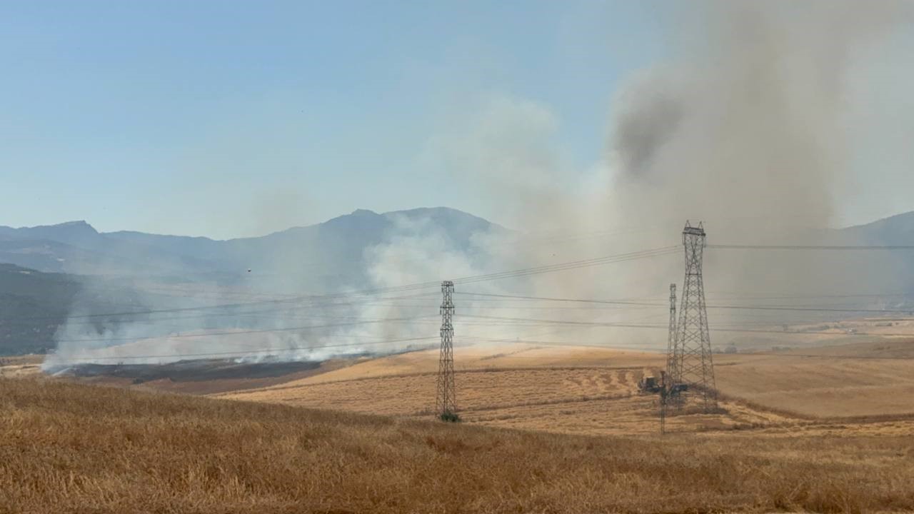 Safranbolu’daki anız yangını kontrol altına alındı