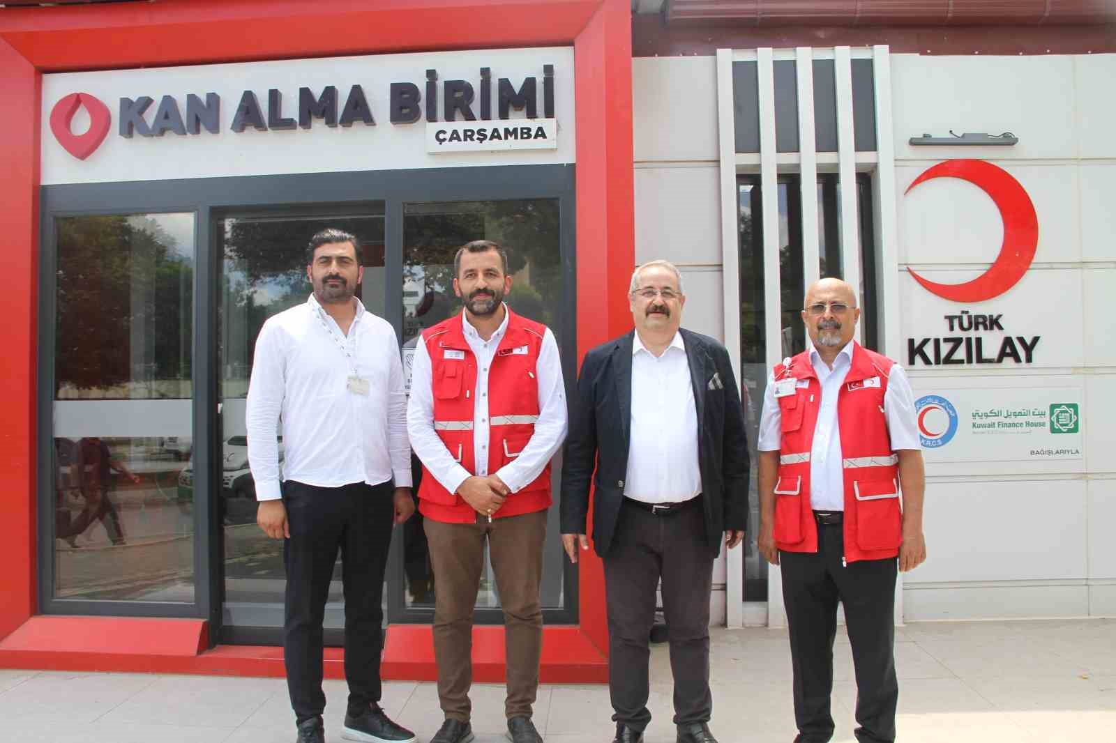 Çarşamba’da kan bağışı kampanyasına yoğun ilgi