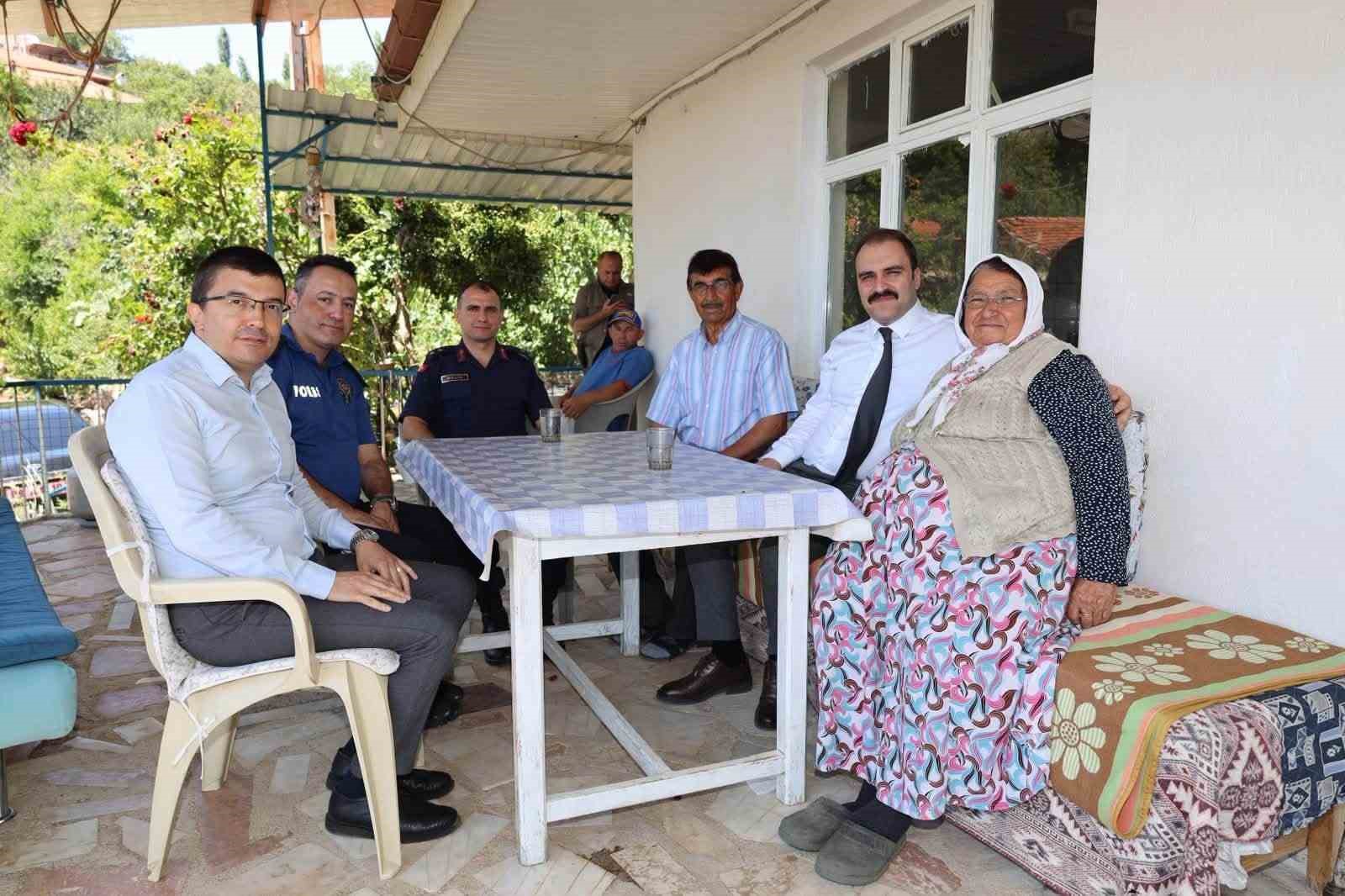 Kaymakam Battal, şehit ailesi ve gaziyi yalnız bırakmadı