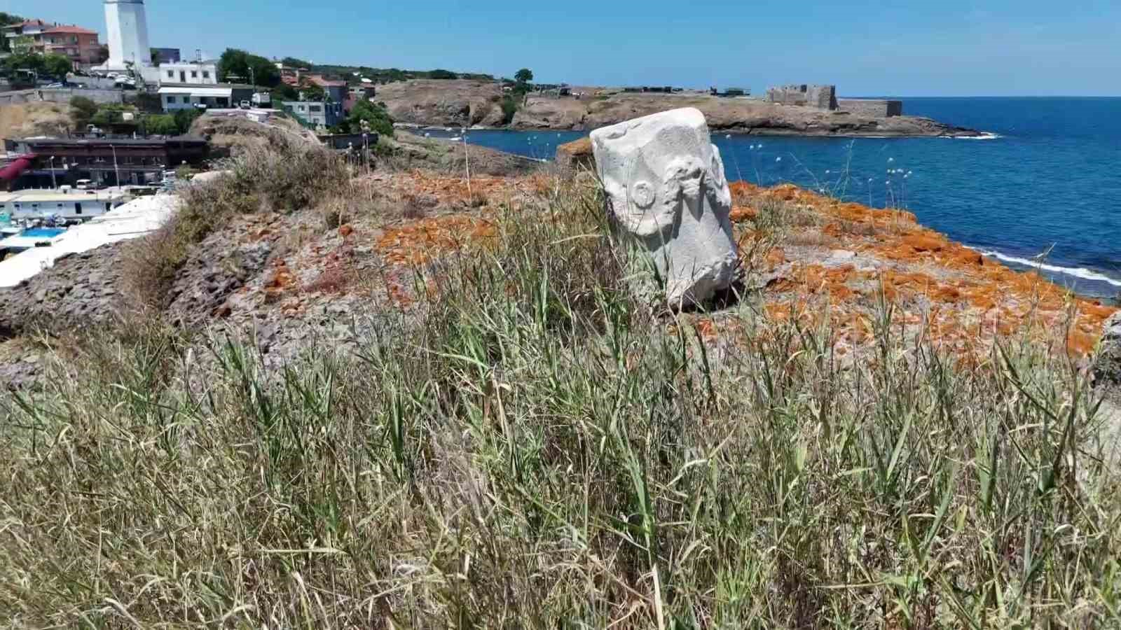 Sarıyer’de 2 bin yıllık Pompei Sütunu bakımsızlığa terk edildi