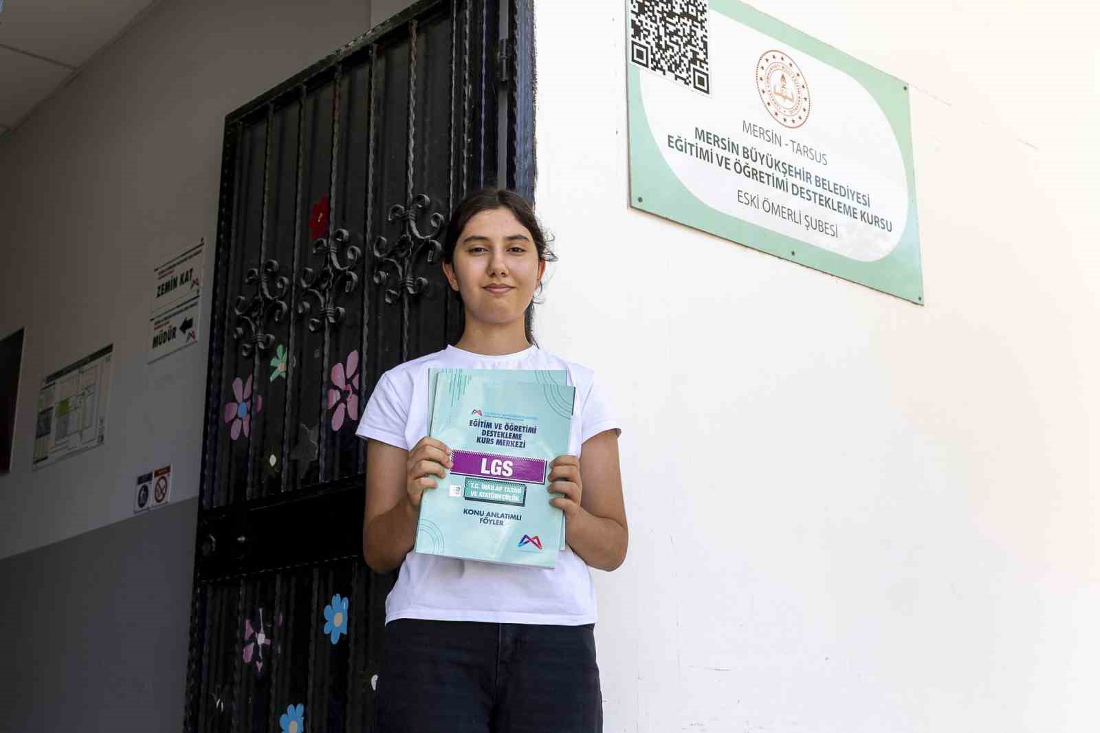 LGS’de Tarsus birincisi Mersin Büyükşehir Belediyesi kurs merkezinden