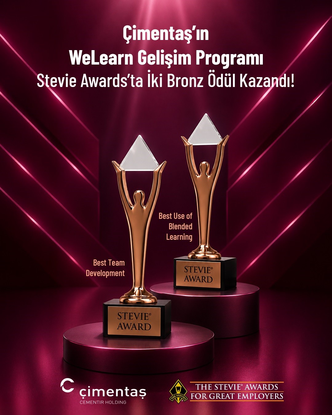 Çimentaş’a Stevie Awards’tan iki bronz ödül