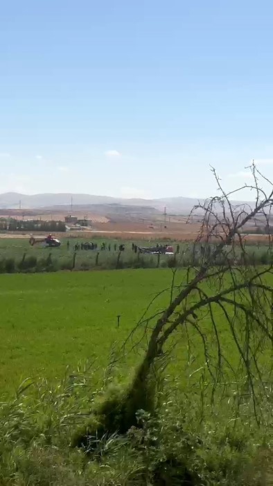 Başkentte eğitim helikopteri düştü: "2 yaralı"