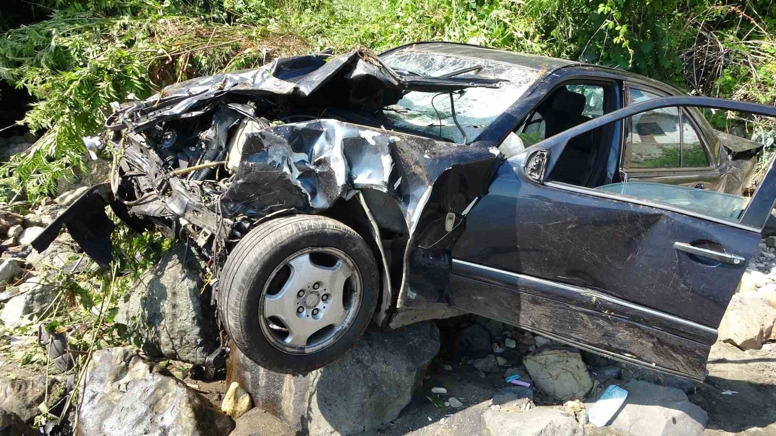 Ordu’da otomobil 30 metreden deniz kıyısına uçtu: "Uçak düşüyor zannettim"