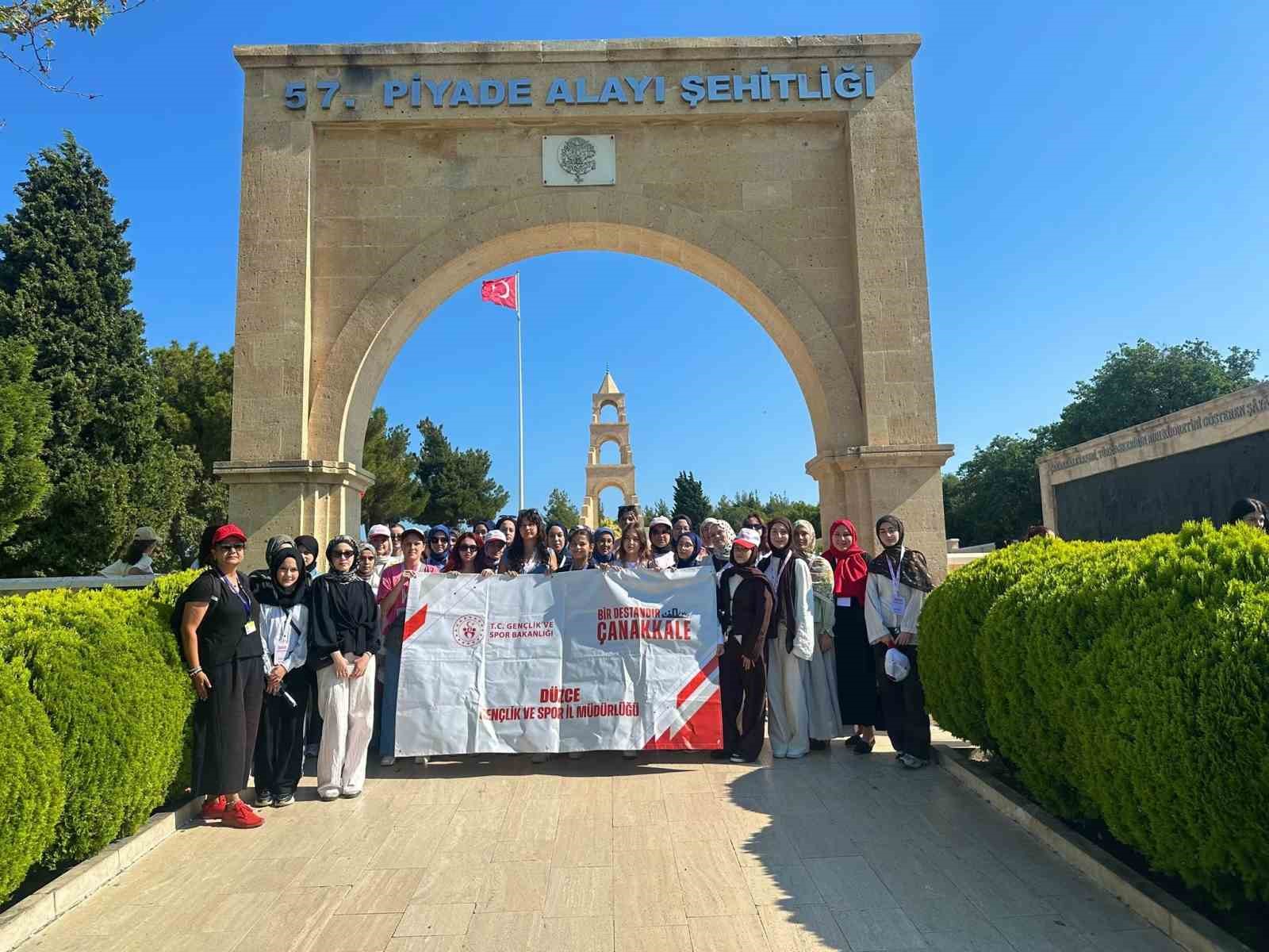Düzceli gençler Çanakkale ruhunu yerinde yaşadı