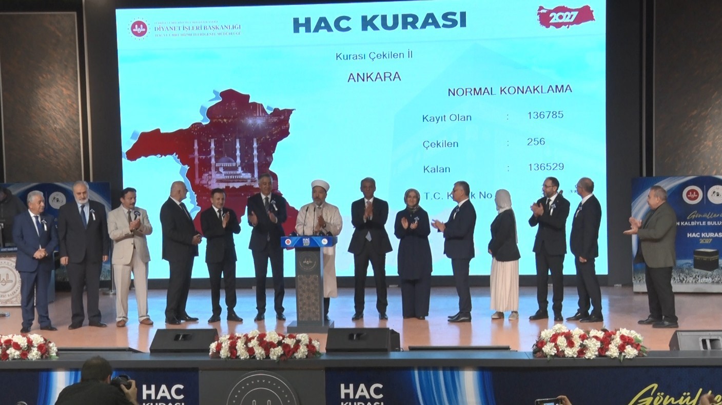 Yaklaşık 2 milyon kişinin beklediği 2027 hac kuraları çekildi