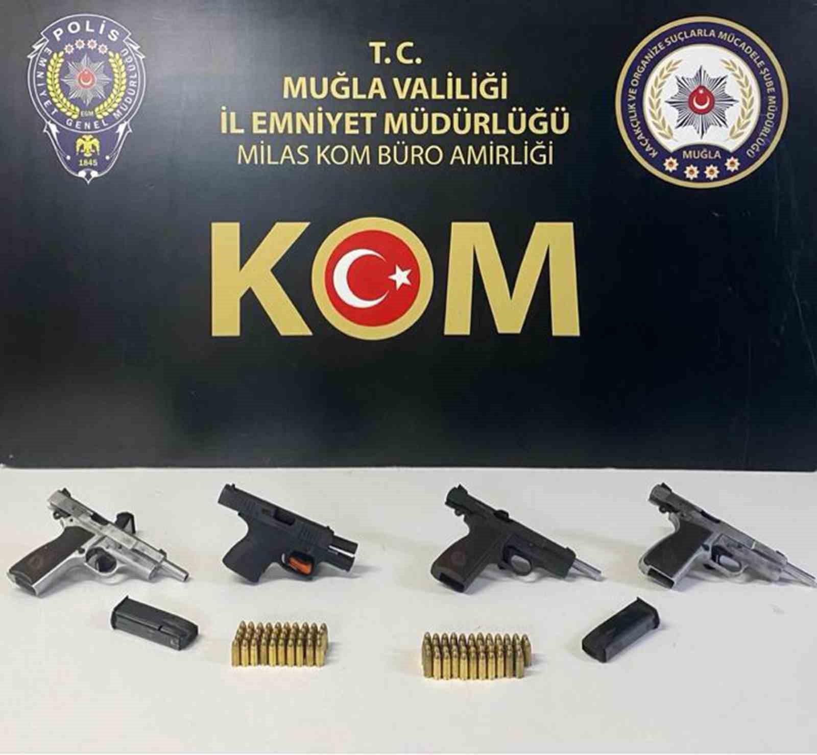 Muğla merkezli silah operasyonu: 10 gözaltı