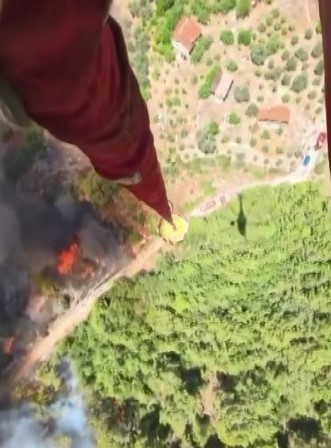 Fethiye’de orman yangını