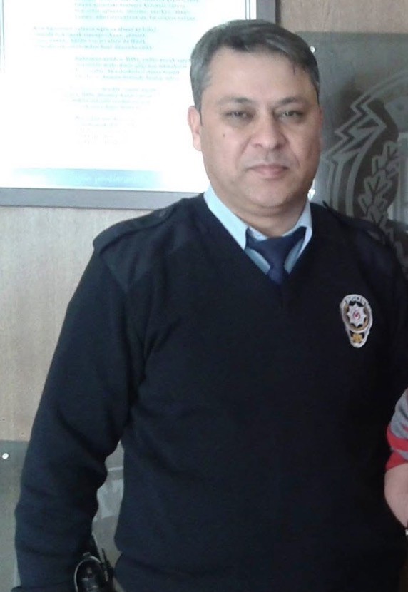 Kalp krizi sonucu hayatını kaybeden polis memuru son yolculuğuna uğurlandı