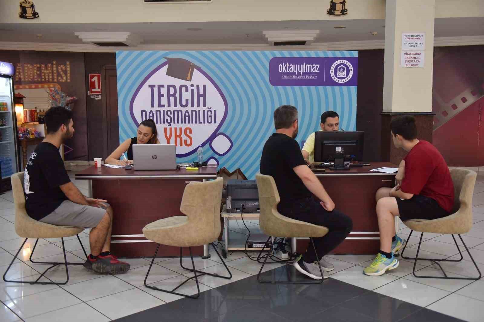 Yıldırım Belediyesi’nden üniversite adaylarına tercih desteği