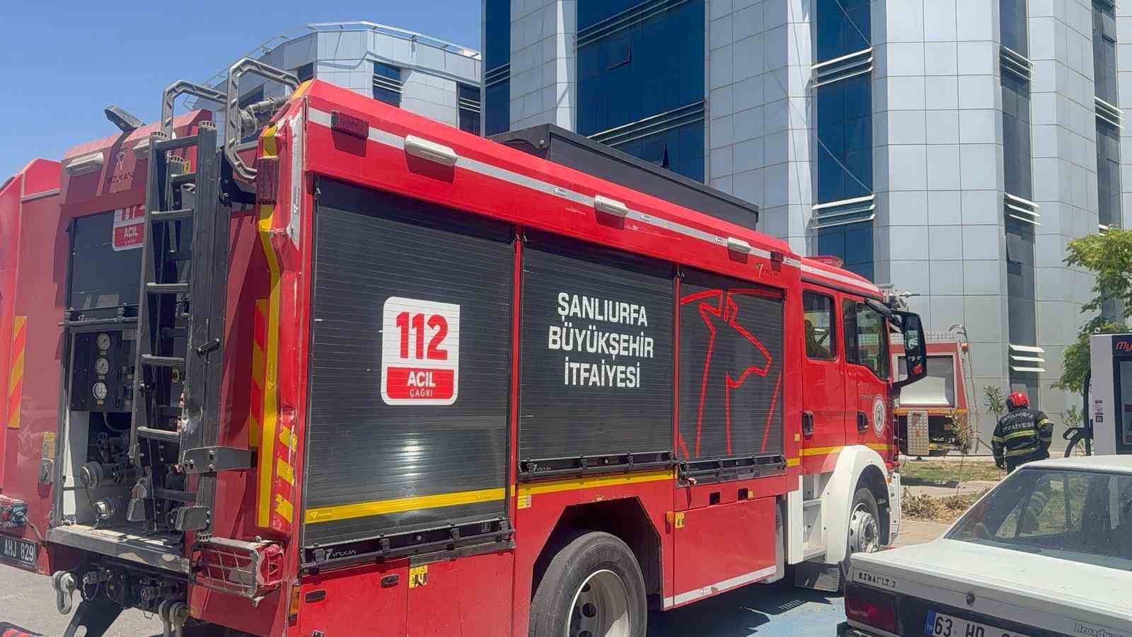 Harran Üniversitesi Tıp Fakültesi Hastanesinde korkutan yangın