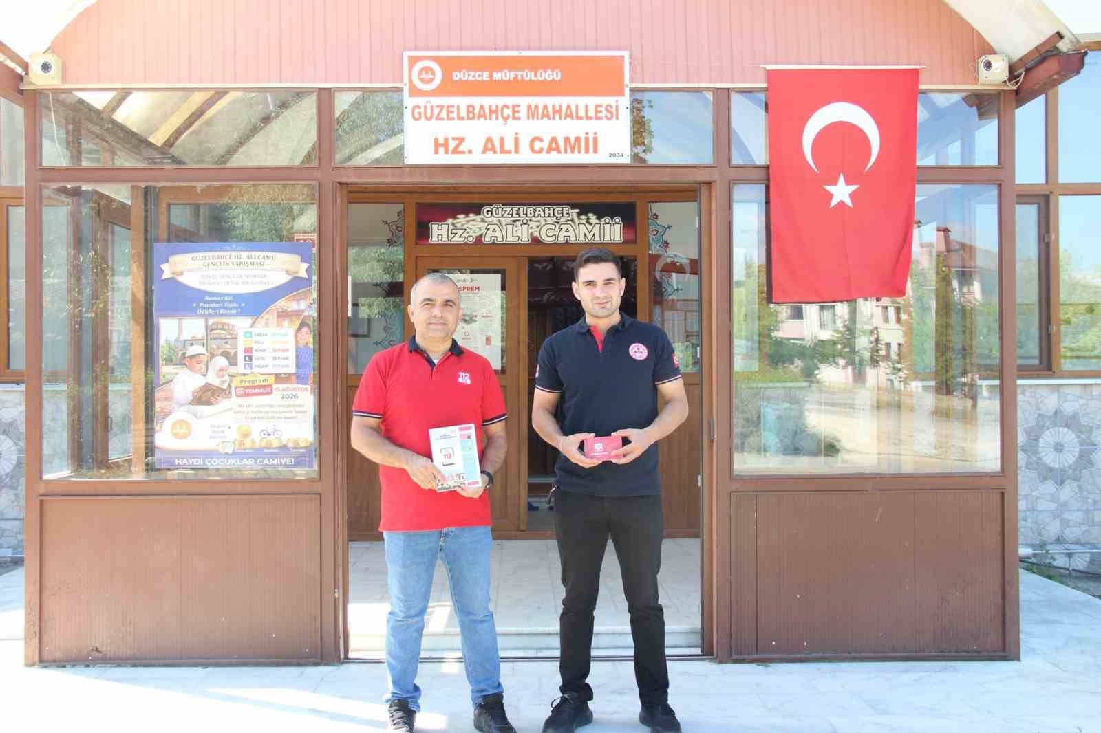 Kuran kurslarında 112 Acil çağrı hattı  tanıtımları sürüyor