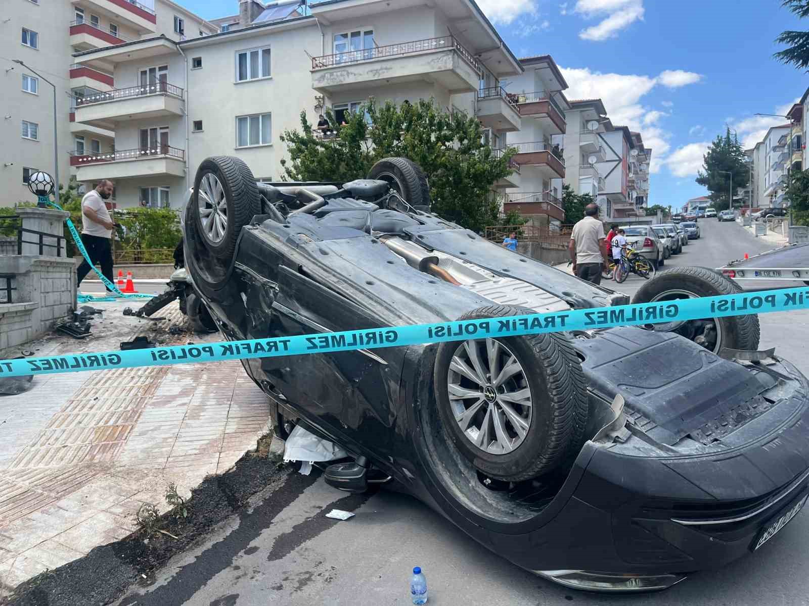Çorum’da cip ile otomobil çarpıştı: 2 yaralı