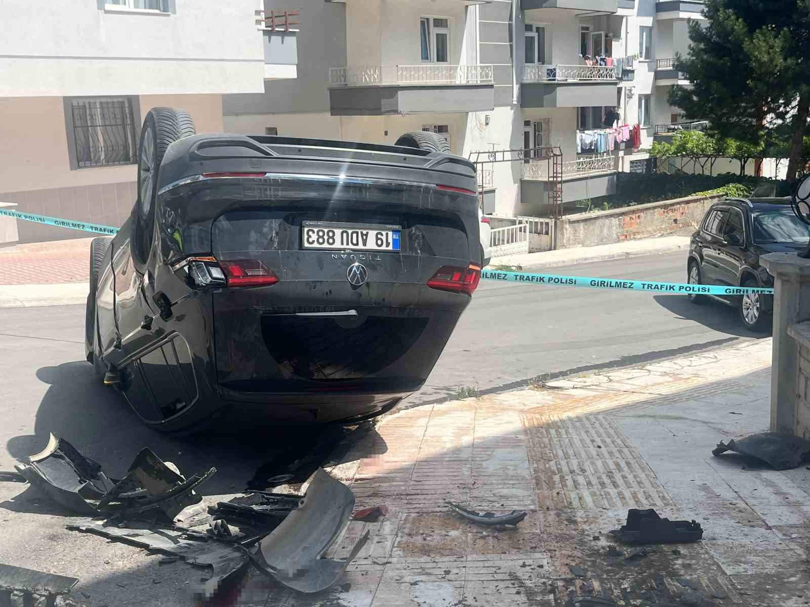Çorum’da cip ile otomobil çarpıştı: 2 yaralı