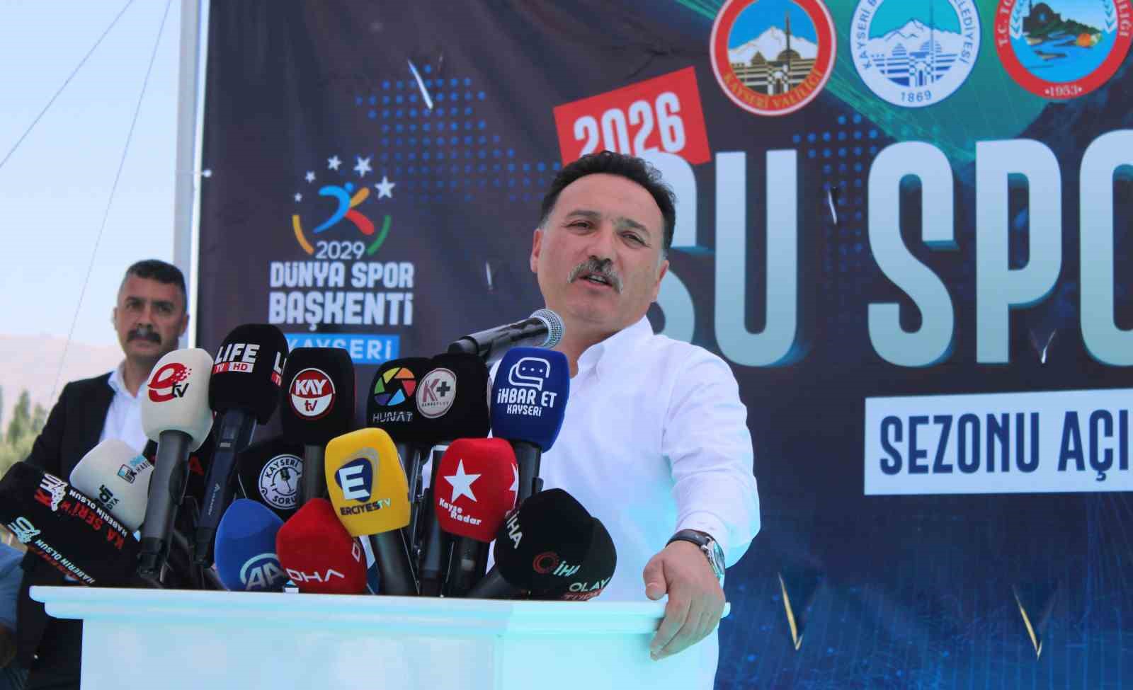Kayseri’de 2026 su sporları sezonu açıldı